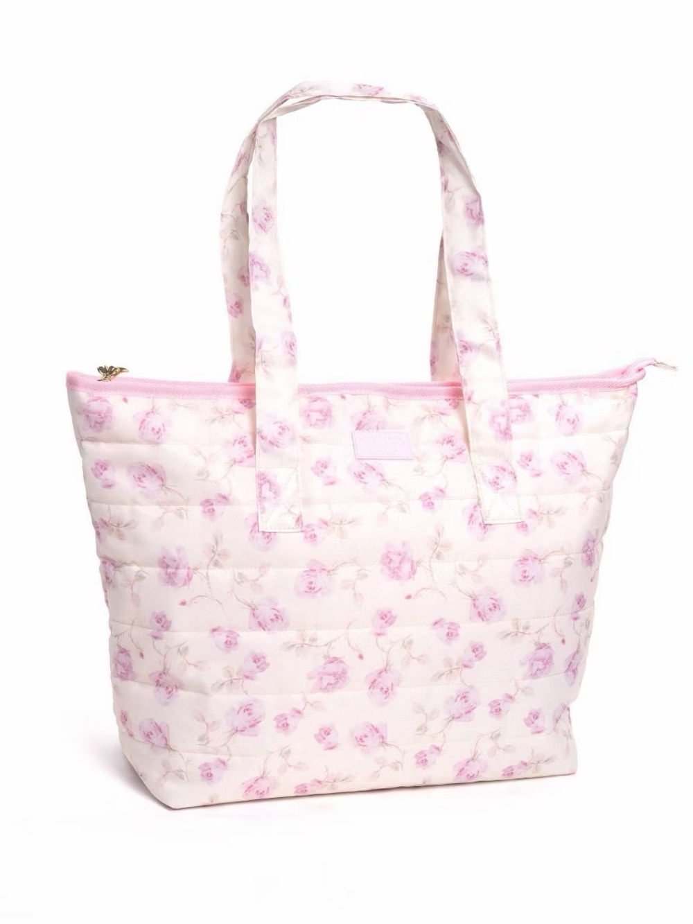 LoveShackFancy x Target - Yoobi Ribbon Rosa Quilted Tote Bag Sterling Dusk